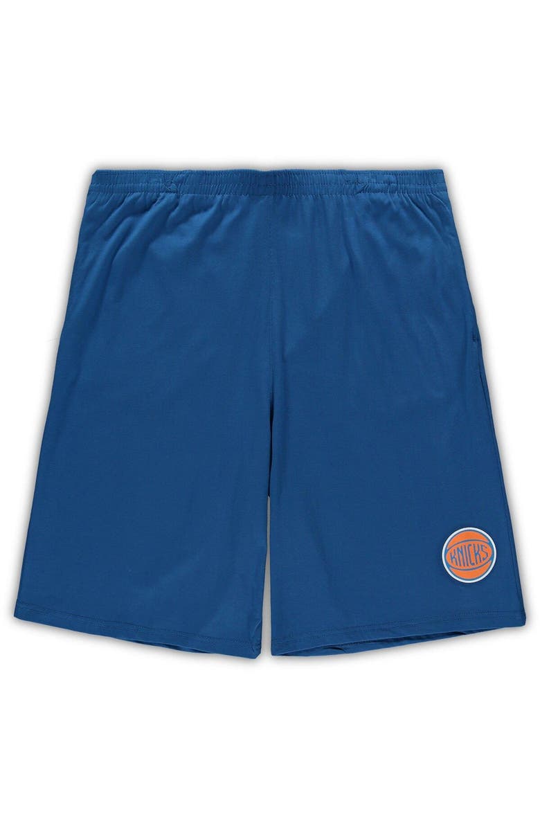 CONCEPTS SPORT Men's Concepts Sport Orange/Blue New York Knicks Big & Tall T-Shirt & Shorts Sleep Set, Alternate, color, Orange