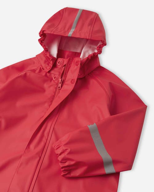 Reima Lampi Raincoat In Red
