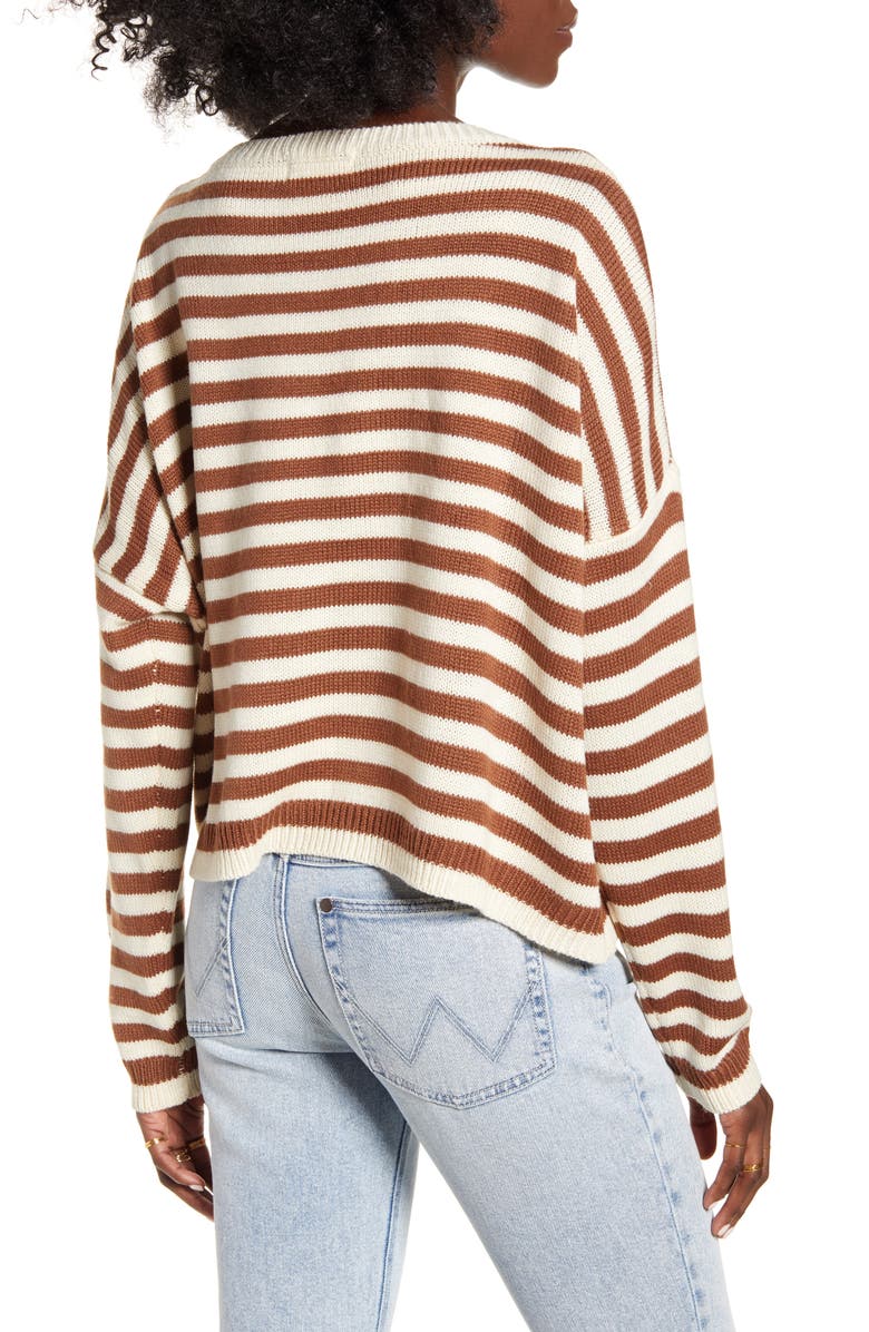 Dreamers by Debut Stripe Sweater, Alternate, color, 