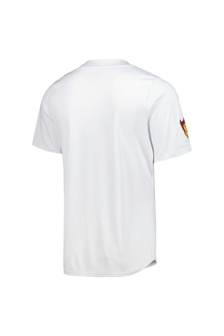 Men's adidas White Arizona State Sun Devils Team Baseball Jersey, Alternate, color, White