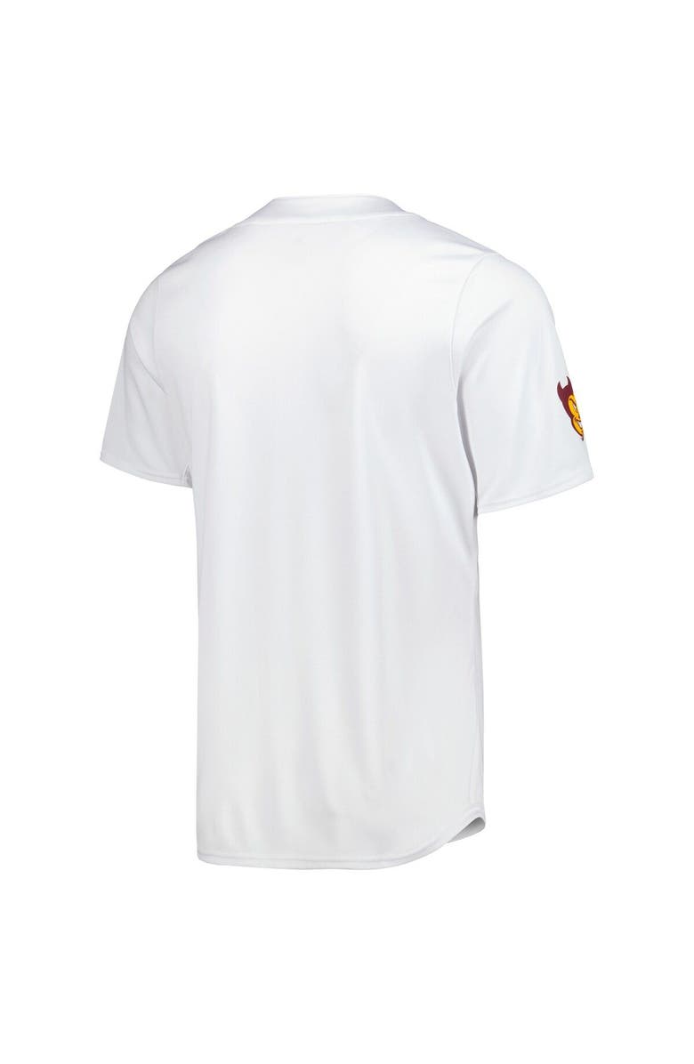 adidas Men's adidas White Arizona State Sun Devils Team Baseball Jersey, Alternate, color, White