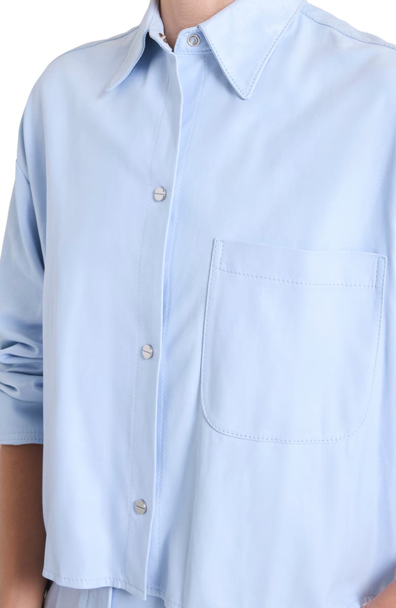 TWP Little Big Joe Leather Jacket, Alternate, color, Kentucky Blue