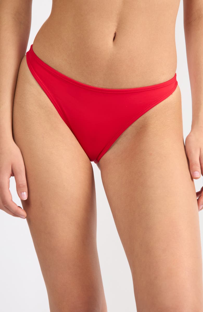 Viens Avec Moi Hipster Bikini Bottoms, Main, color, Red