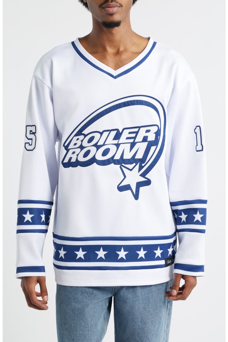 Oversize Hockey Jersey, Main, color, WHITE