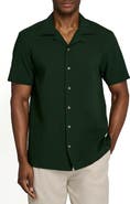 Brooklyn Brigade Solid Myrtle Short Sleeve Seersucker Camp Shirt