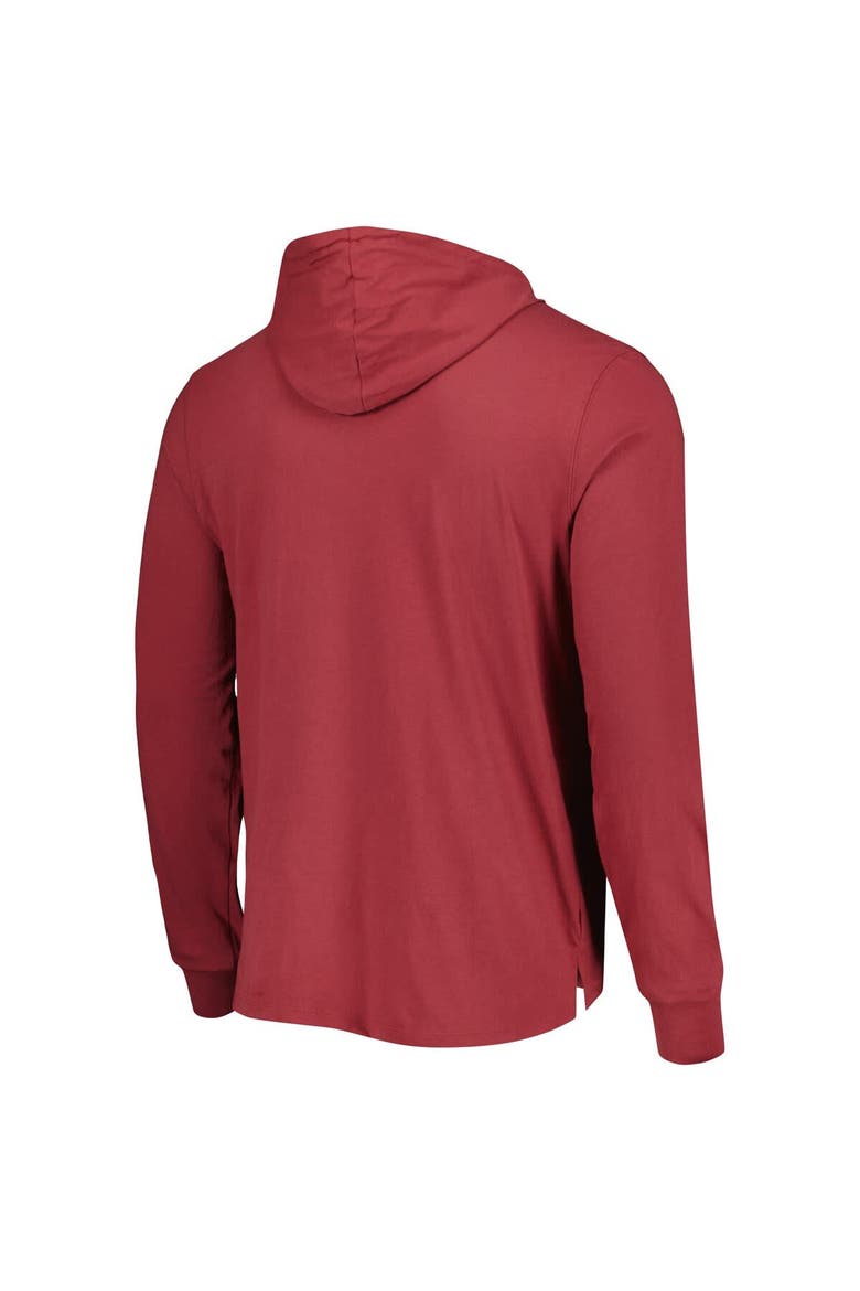 Men's '47 Cardinal Arizona Cardinals Field Franklin Hooded Long Sleeve T-Shirt, Alternate, color, Cardinal