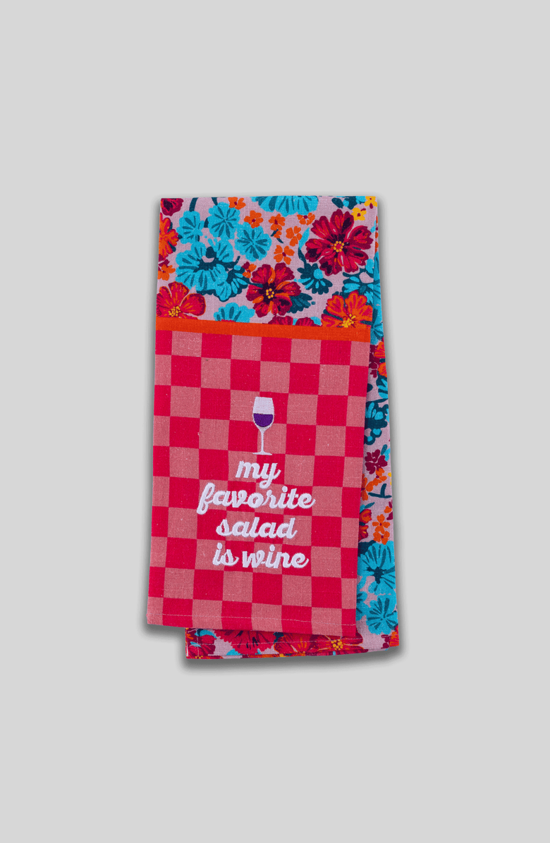 Furbish Favorite Salad Dish Towel, Main, color, Peach