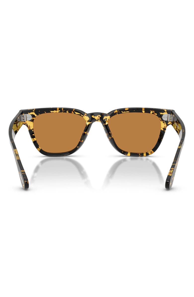 Oliver Peoples Rueny 51mm Pillow Sunglasses, Alternate, color, Tokyo Tortoise / Cognac