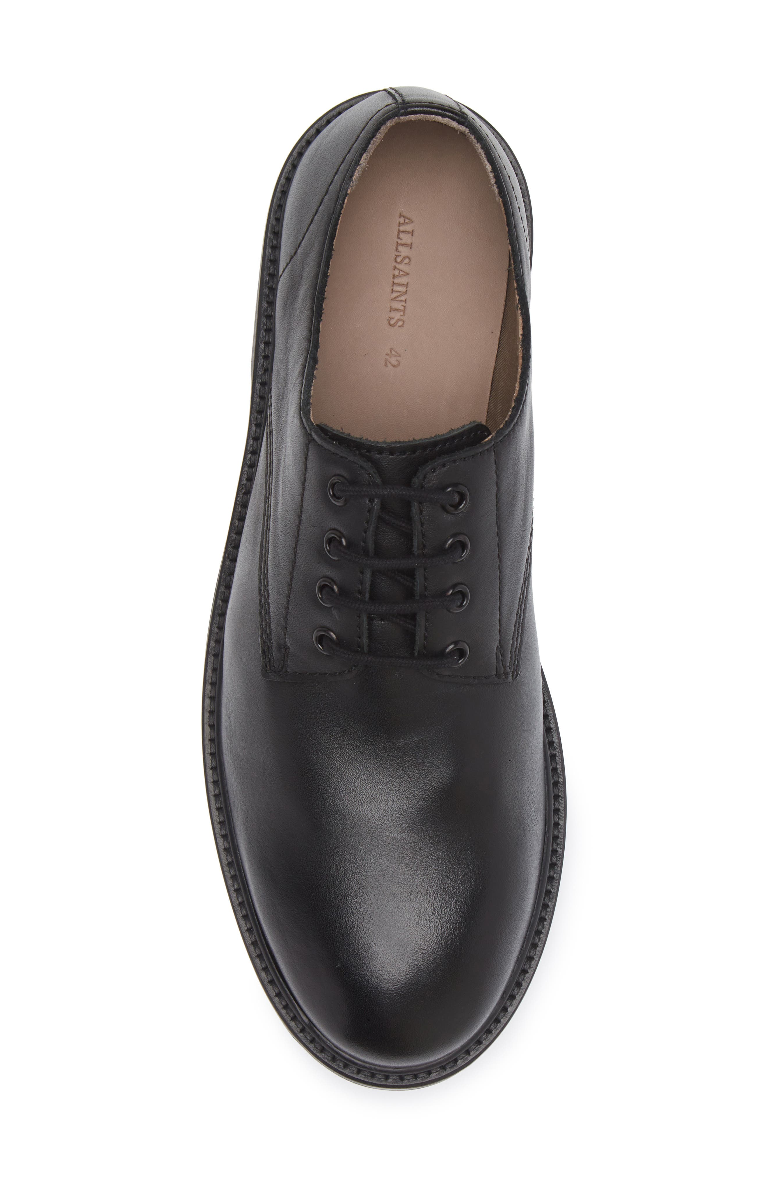 AllSaints Jarred Lug Sole Derby, Alternate, color, 
