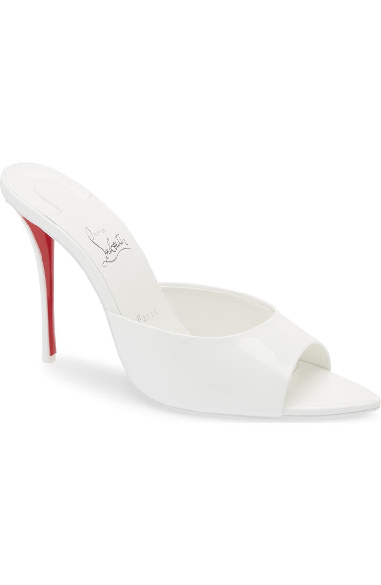 Christian Louboutin Miss Z Pointed Toe Sandal, Main, color, Bianco/ Bianco