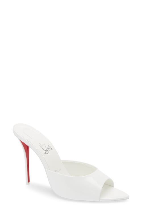 Christian Louboutin Miss Z Pointed Toe Sandal In White