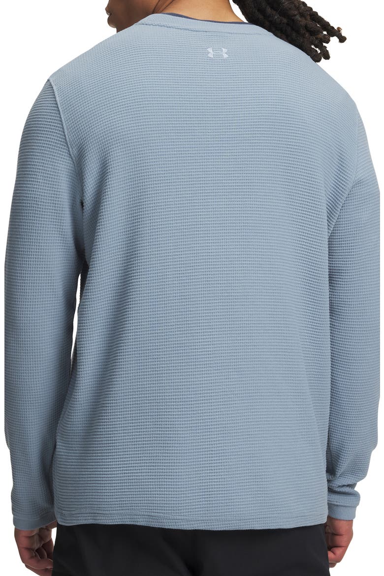 Expanse Waffle Crewneck Long Sleeve T-Shirt, Alternate, color, BLUE WIND
