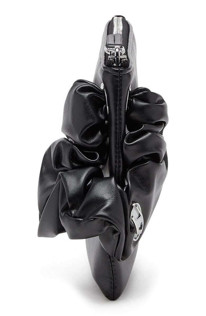 DIESEL<sup>®</sup> GRAB-D 2.0 Faux Leather Zip Pouch, Alternate, color, Black