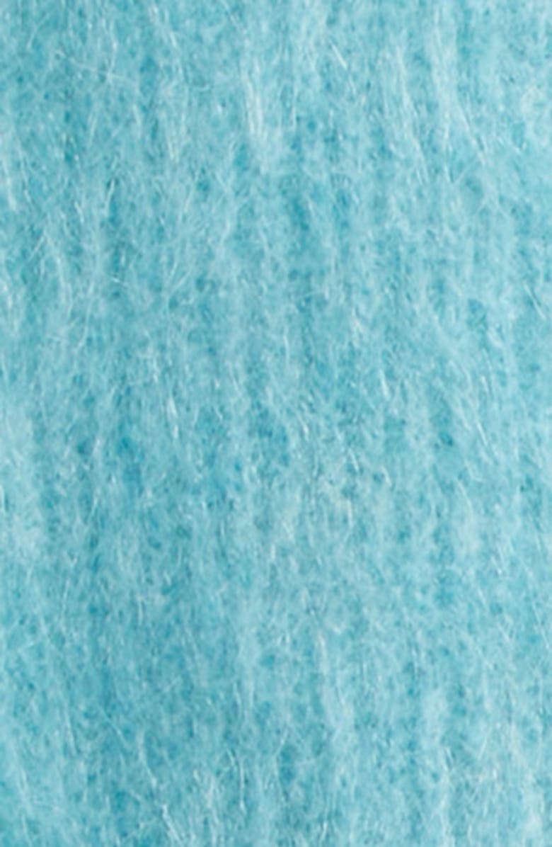 Séfr Kaito Mohair Blend Cardigan, Alternate, color, Turquoise Mohair