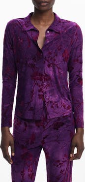 Desigual Floral Button-Up Shirt
