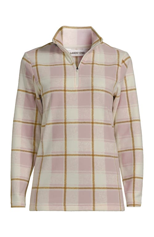 Lands' End Anyweather Fleece Quarter Zip Pullover In Neutral