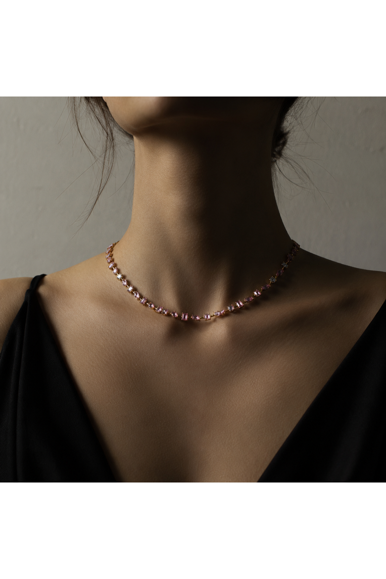 Rosé Lumière Necklace, Alternate, color, Gold