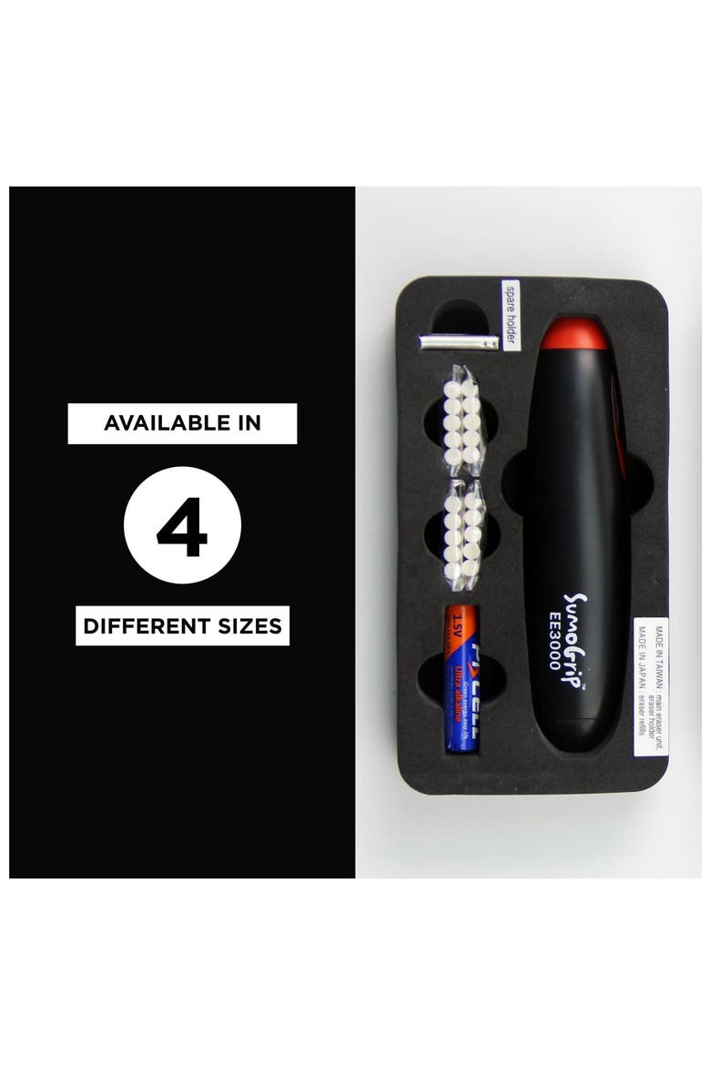EE-3000 SumoGrip Electric Eraser Kit, Cordless, Black, Alternate, color, Black