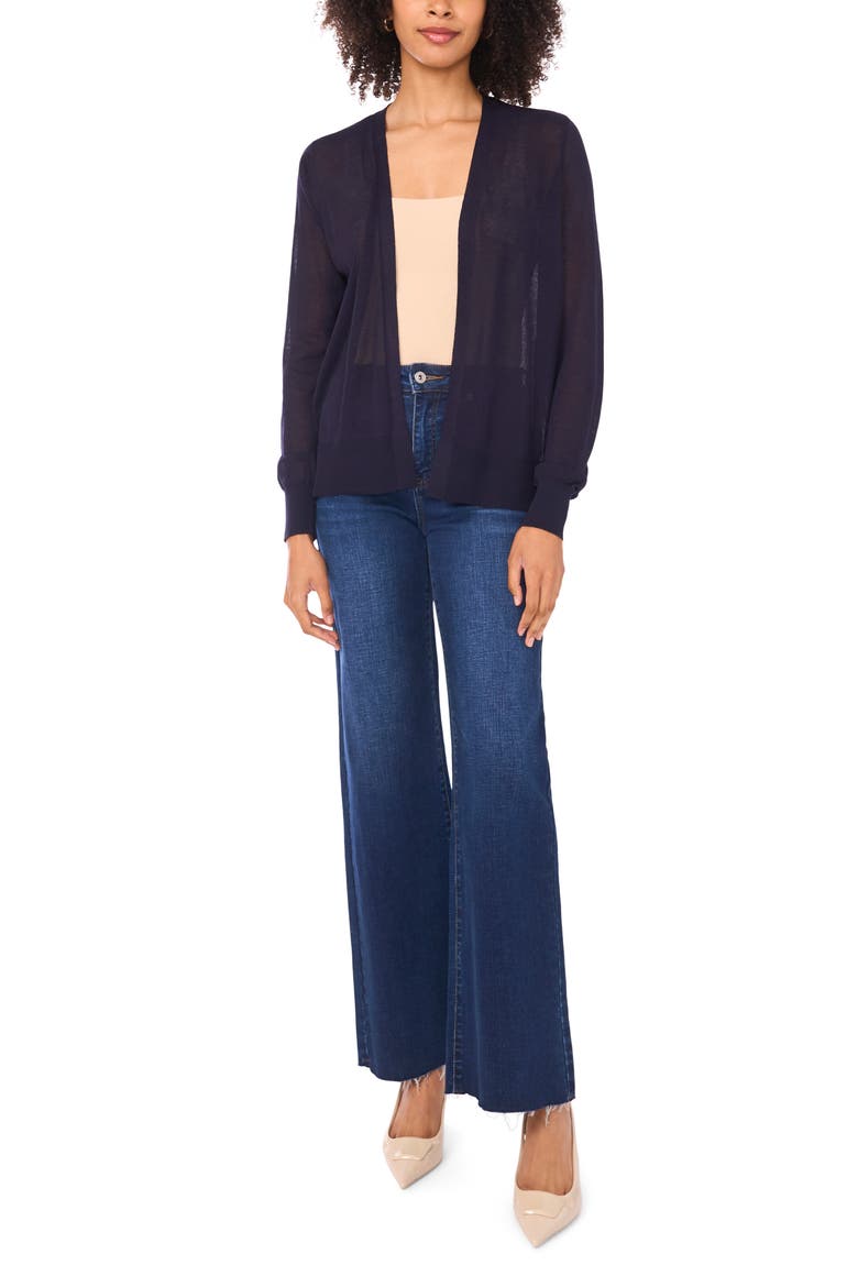 Tissue Knit Cardigan, Alternate, color, CLASSIC NAVY
