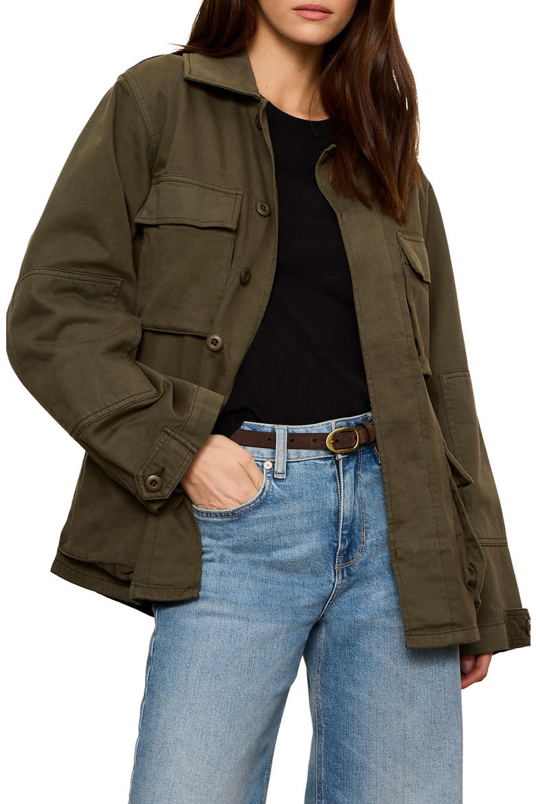 Reissue Cotton Field Jacket, Main, color, GREEN