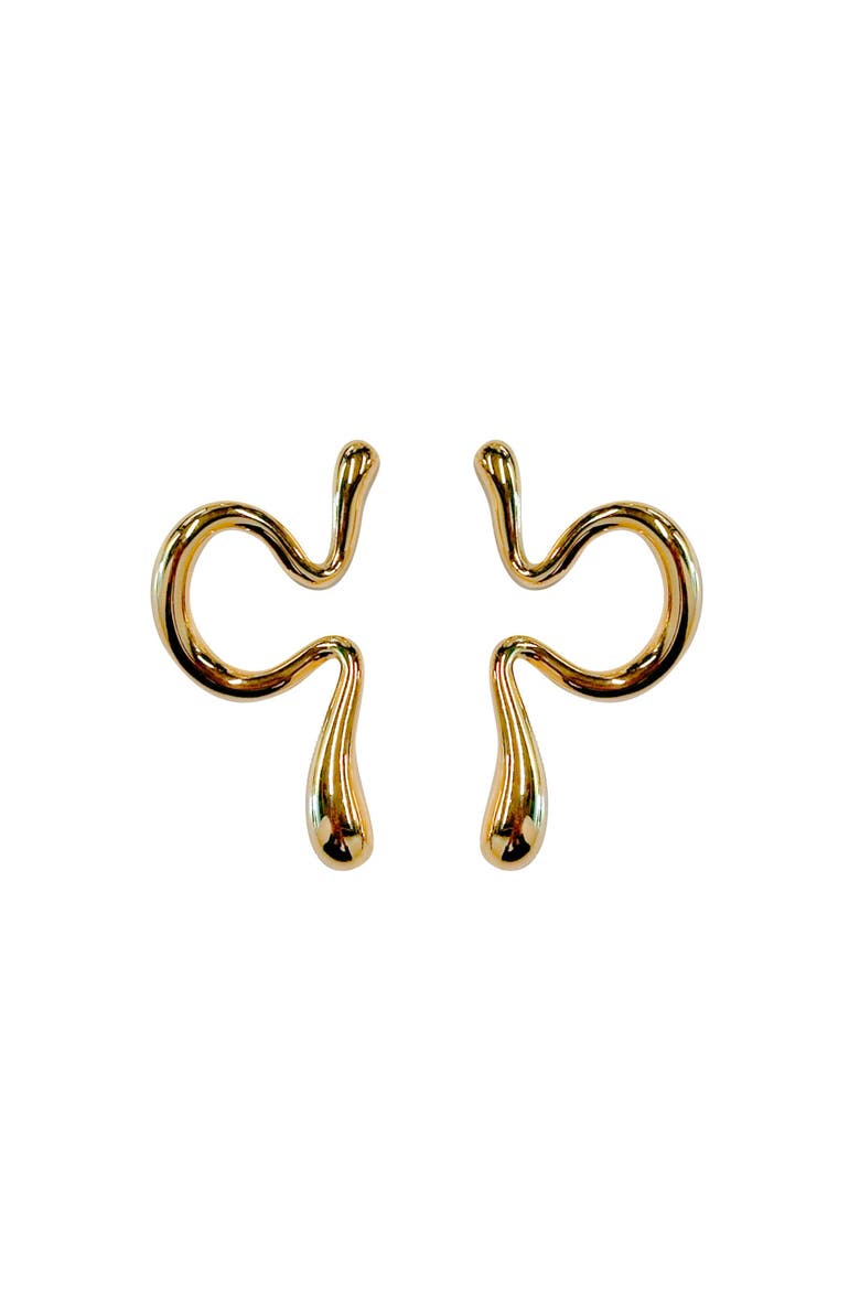 Gold Ear Cuff Mini Luxe, Main, color, Gold