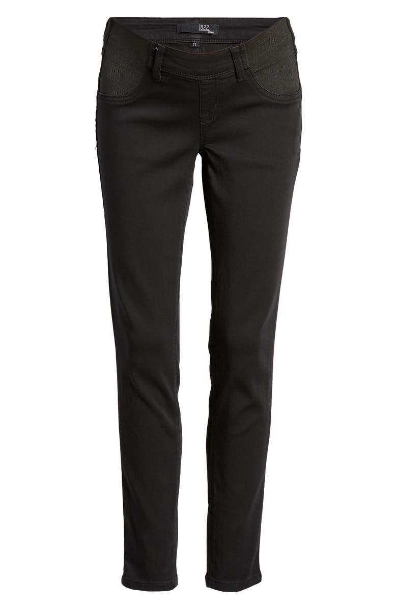 1822 Denim Silky Denim Maternity Ankle Skinny Jeans, Alternate, color,