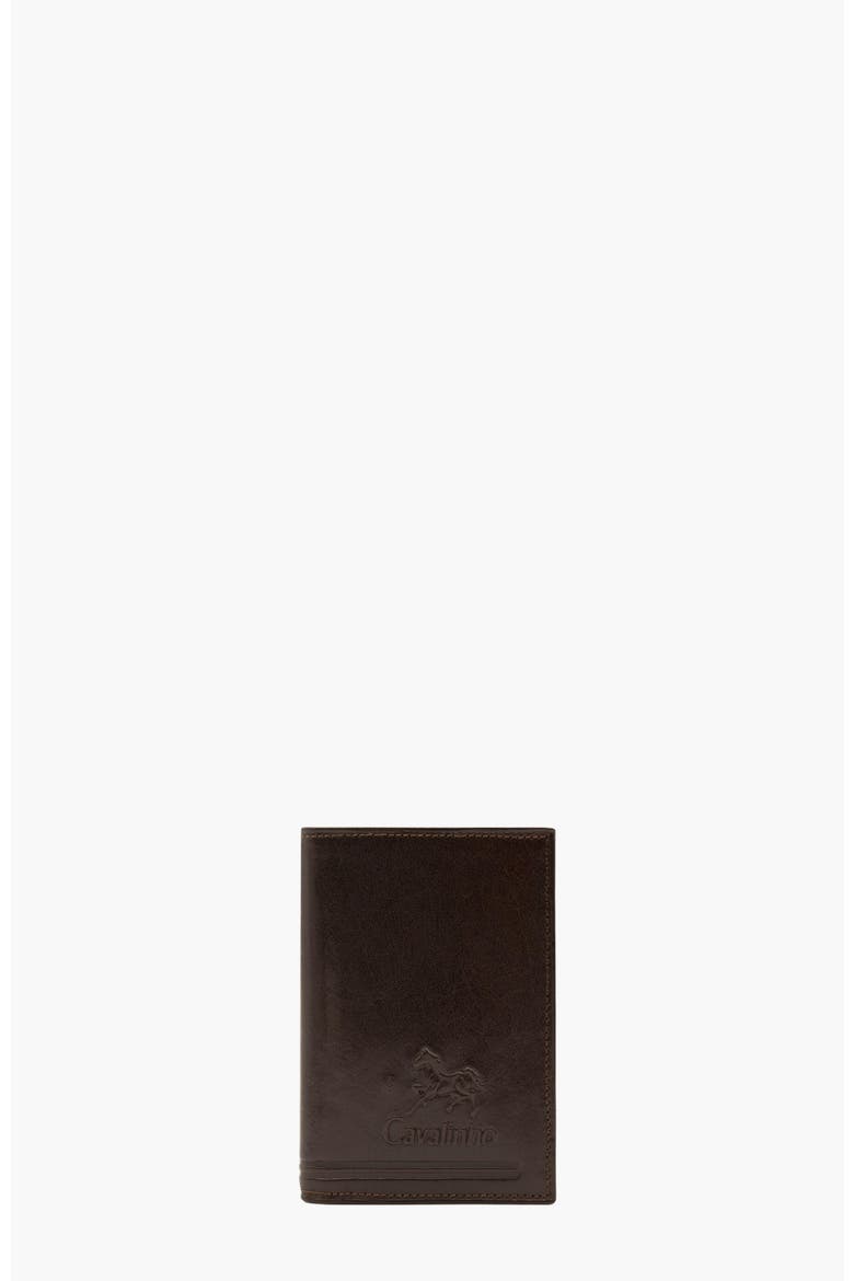 Gentleman Bifold Leather Wallet 551, Main, color, Brown