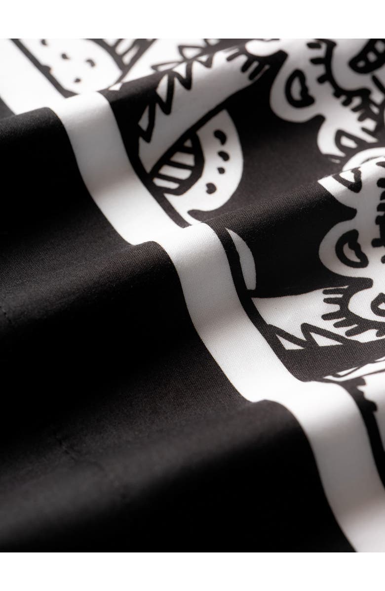 Brooks Brothers Paisley 4-Piece Sheet Set, Alternate, color, Black