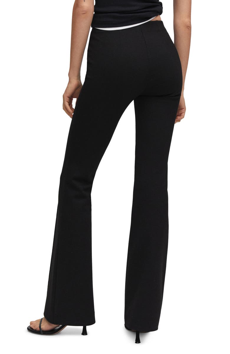MANGO Pintuck Flare Leggings, Alternate, color,
