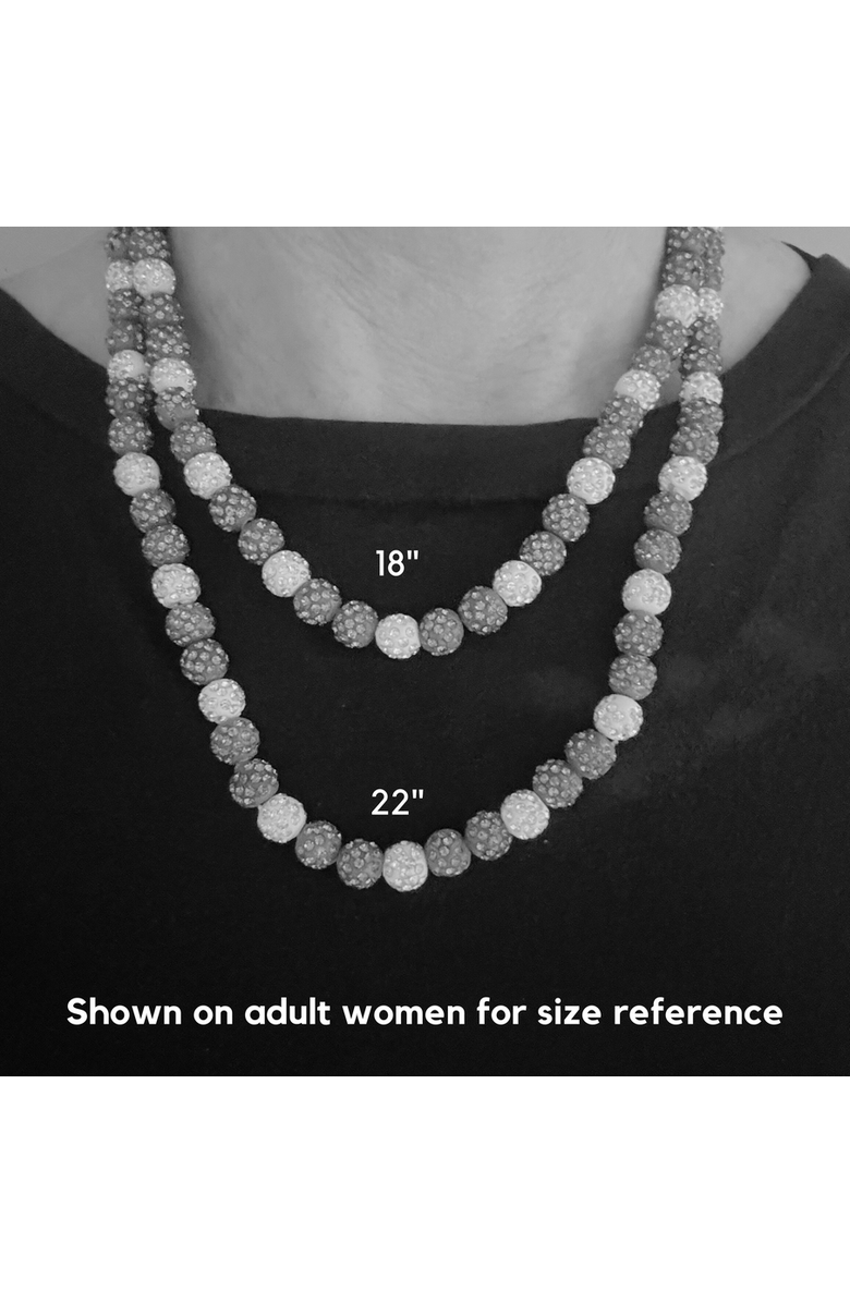 Untamed Petals Dynasty Drip Team Spirit Baseball and Sports Necklace, Alternate, color, Dynasty Adult 22"