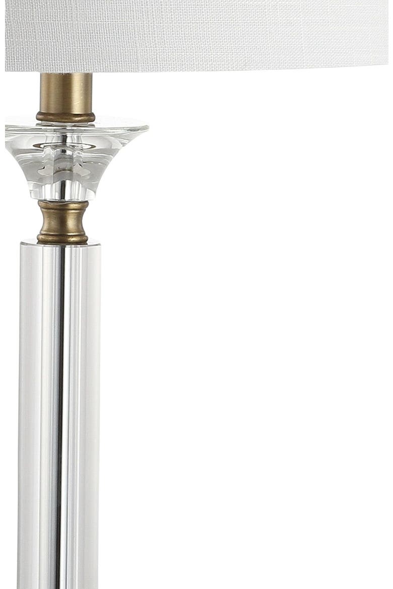 Mark 28" Crystal/Metal LED Table Lamp, Clear/Brass Gold, Alternate, color, Clear/Brass Gold