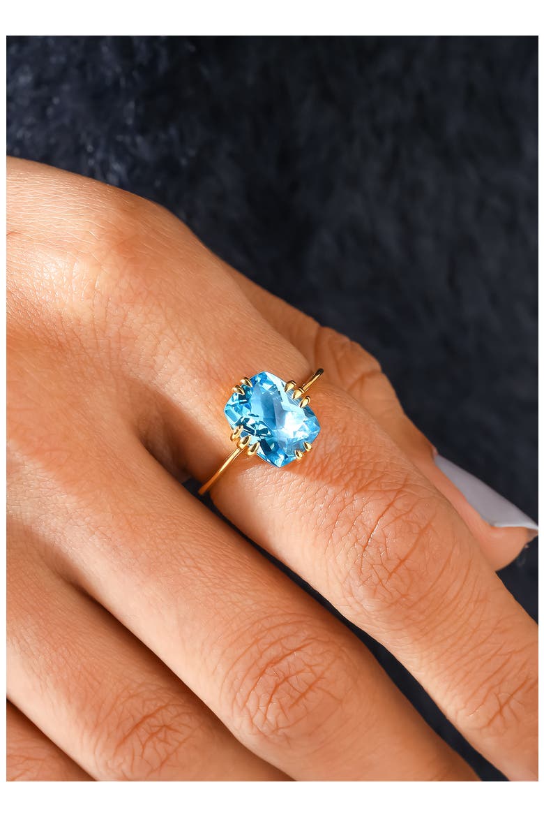 Swiss Blue Topaz Ring, Alternate, color, BLUE