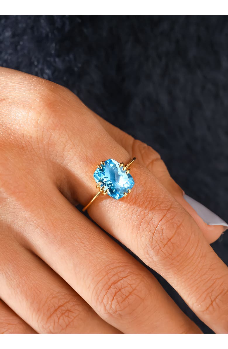 YS GEMS Swiss Blue Topaz Ring, Alternate, color, Blue
