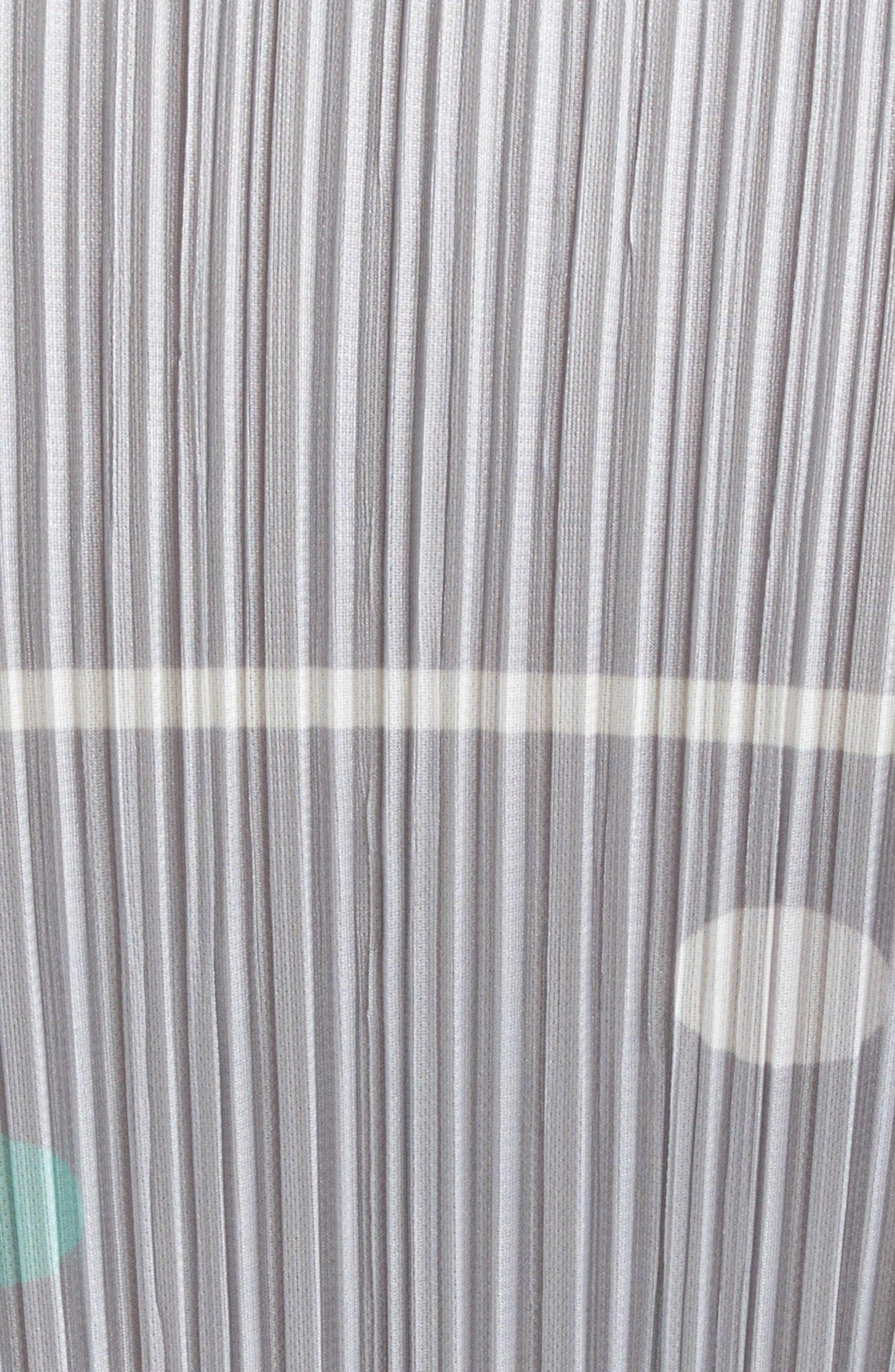 Pleats Please Issey Miyake Crossing Dots Pleated Funnel Neck Top