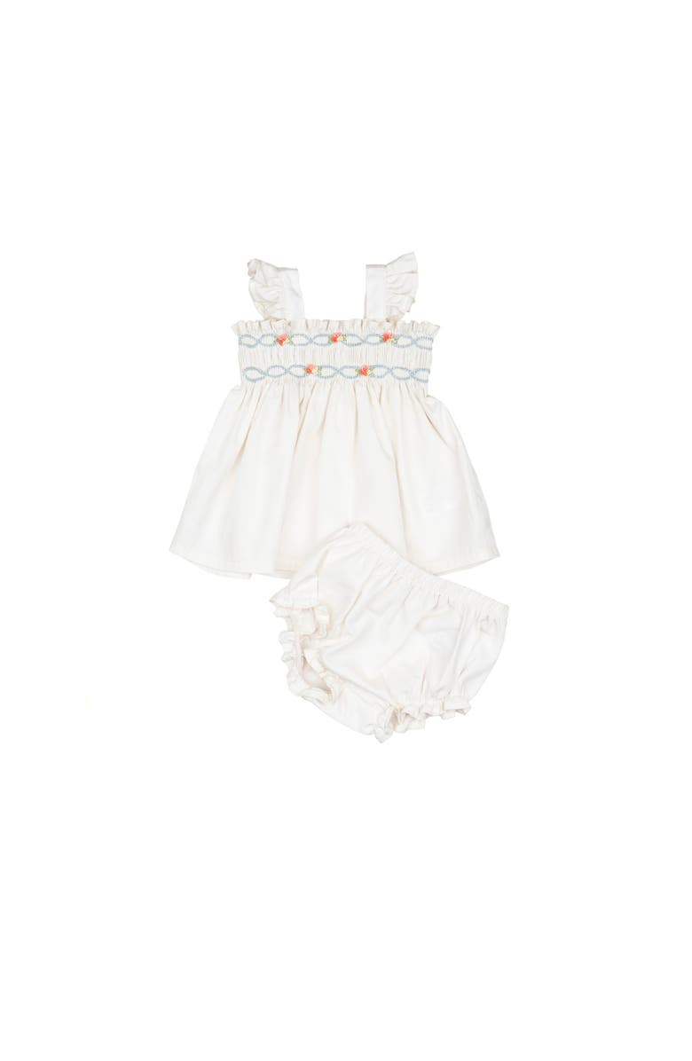 Wild Wawa Embroidered Flutter Set, Main, color, Ivory