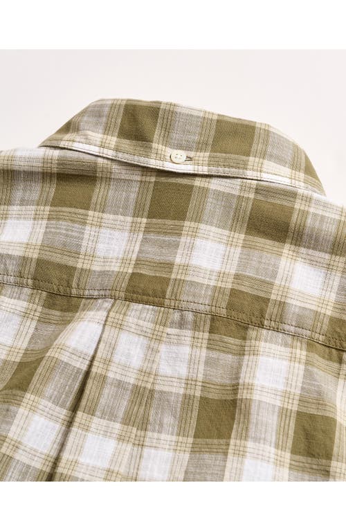 Billy Reid Bold Plaid Button-up Shirt In Green