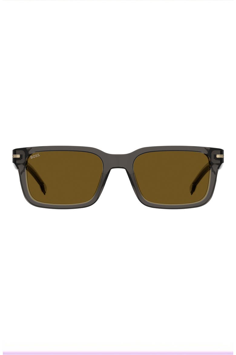 1628/S 54mm Rectangular Sunglasses, Main, color, GREY