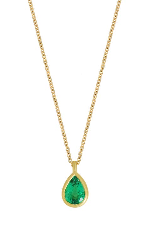 El Mar Emerald Pendant Necklace