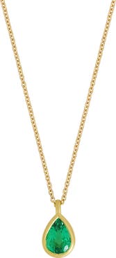 Bony Levy El Mar Emerald Pendant Necklace