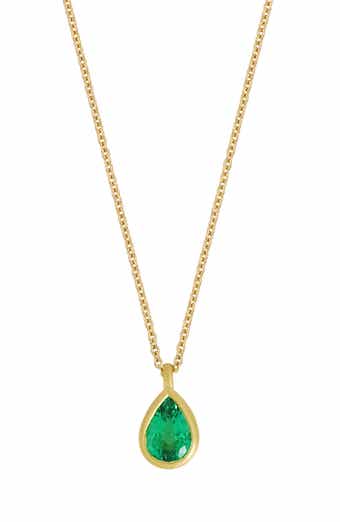 Bony Levy El Mar Emerald Pendant Necklace