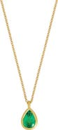 Bony Levy El Mar Emerald Pendant Necklace