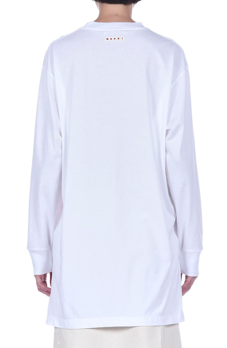 Marni Oversize Long Sleeve Graphic Tee, Alternate, color, 