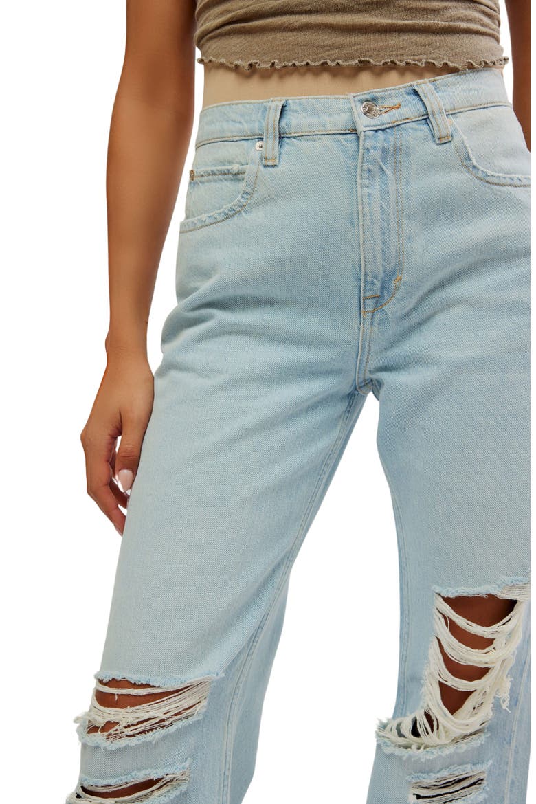 We the Free Tinsley High Waist Baggy Jeans, Alternate, color, RIPPER