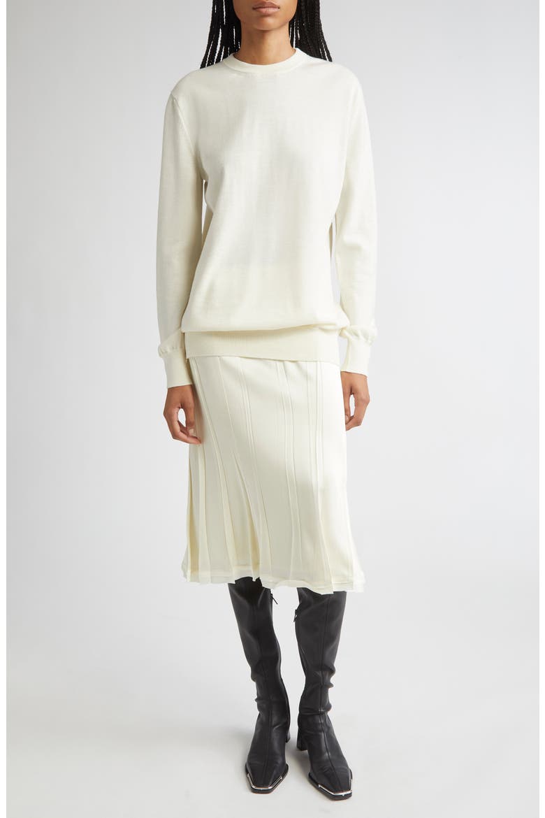 Superfine Merino Wool Sweater, Alternate, color, NATURAL