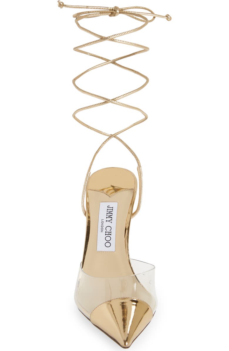 Jimmy Choo Farley Pointy Toe Sandal, Alternate, color,