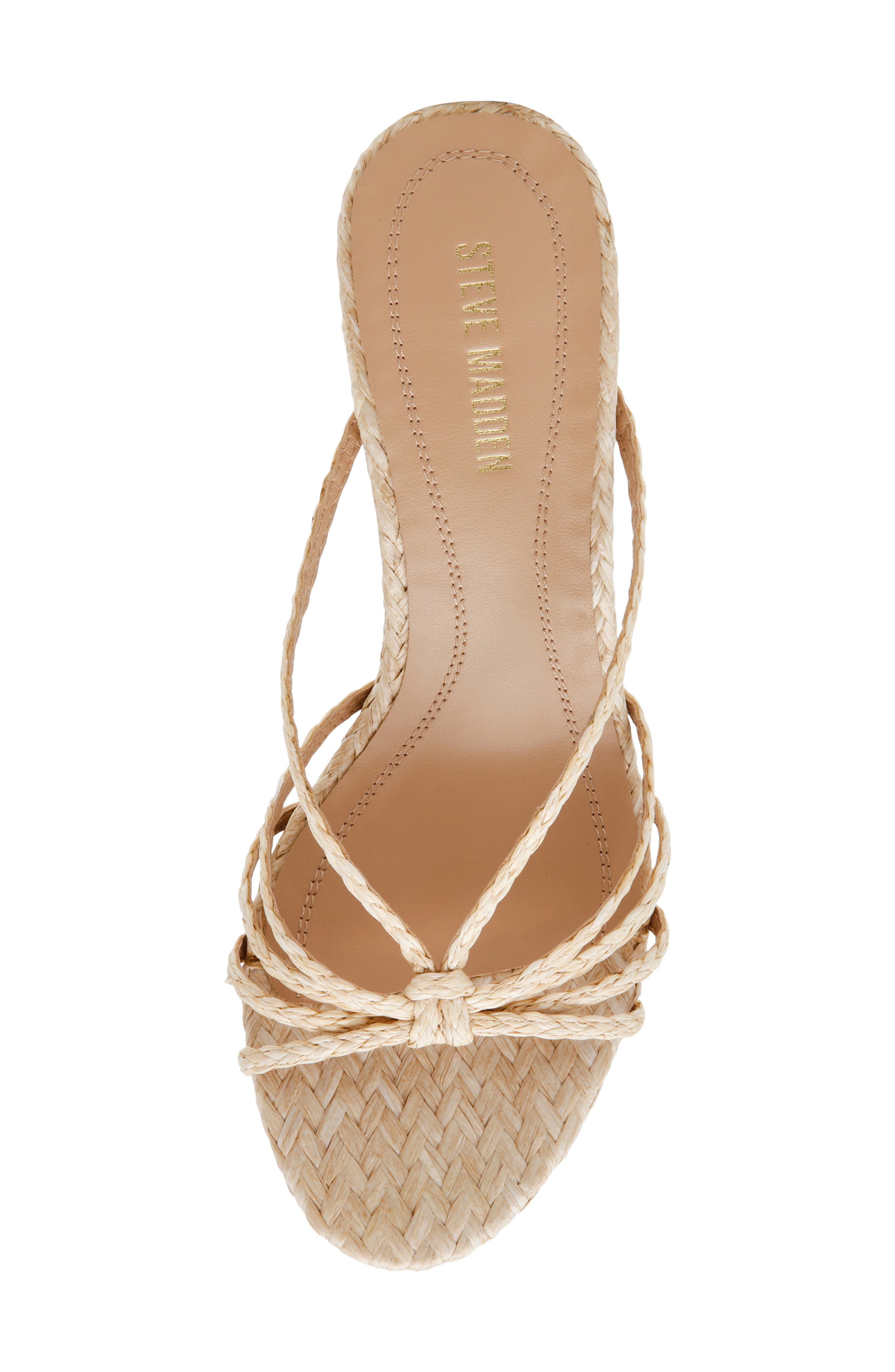 Edna Slide Sandal, Alternate, color, NATURAL RAFFIA