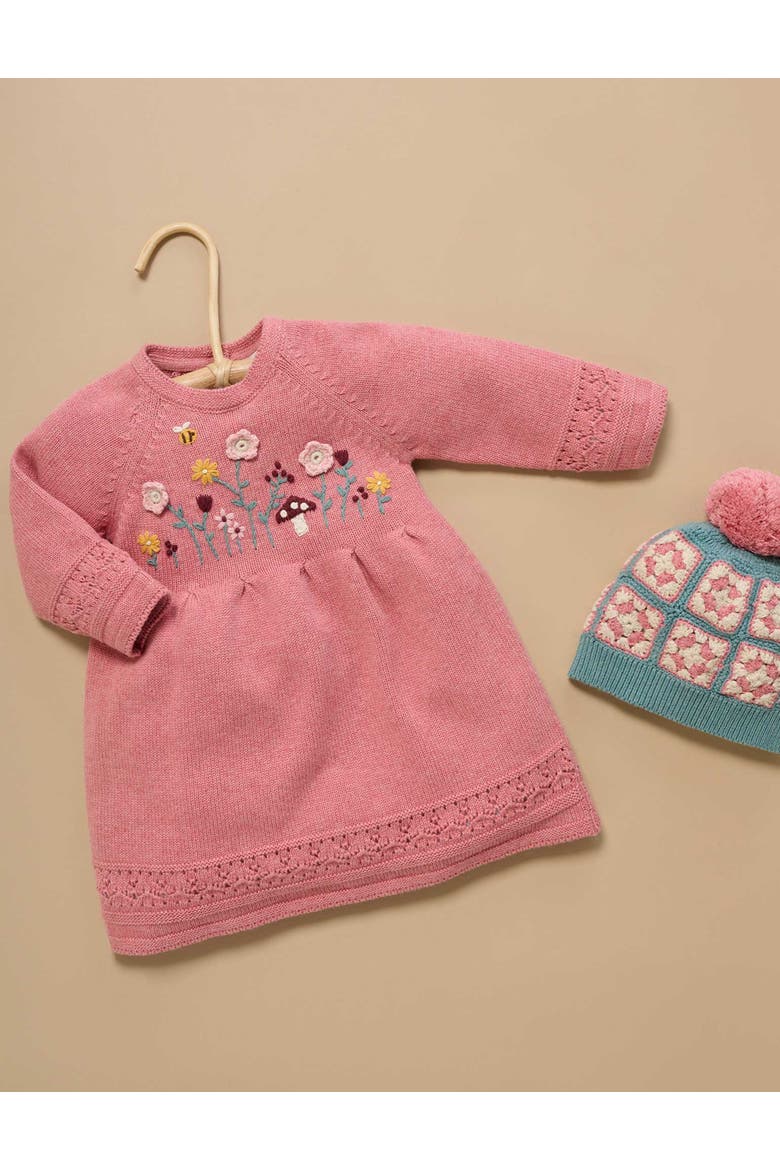 Cosy Knitted Dress, Alternate, color, Lilly Pilly Melange