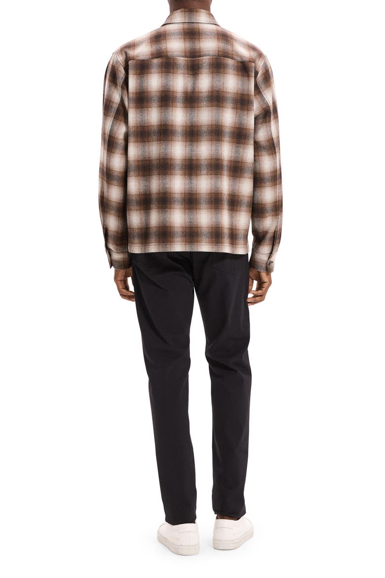 Plaid Button-Up Shirt, Alternate, color, BROWNWOOD MULTI