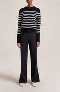 La Ligne Striped Lean Lines Cardigan