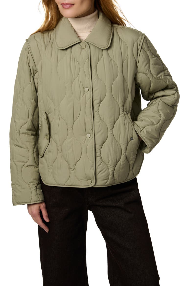 Quilted Jacket, Main, color, SAGE